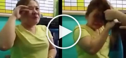 Pinay caught stealing at a supermarket gets embarrassed and physically abused!