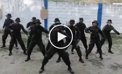 VIDEO: Police officers dancing to the tune of trumpets challenge has gone viral