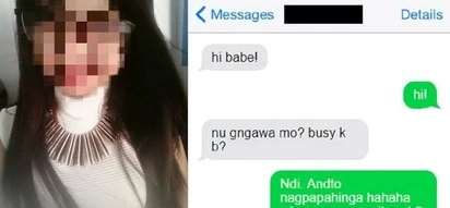 Bored girl texts boyfriend and gets 'entertained' in the most unexpected way