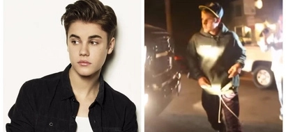 Justin Bieber caught in video accidentally hitting a paparazzi with his pick up truck!