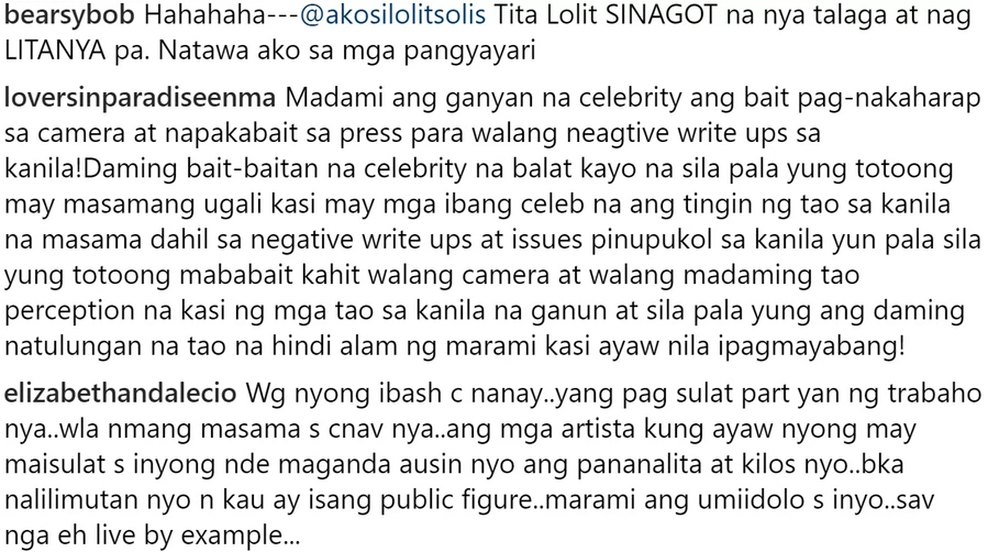 Sayang daw pinaglalaban niya kung lagi init ng ulo pinapairal! Lolit Solis reacts on Robin Padilla almost hitting a reporter incident Sayang daw pinaglalaban niya kung lagi init ng ulo pinapairal! Lolit Solis reacts on Robin Padilla almost hitting a reporter incident