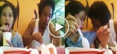This Pinoy went viral for doing something disgusting to his girlfriend while dining at McDonald's