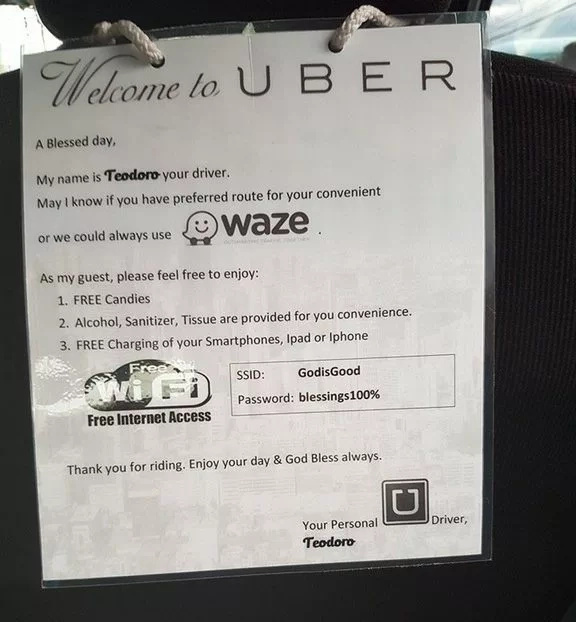 Philippines has the best Uber driver in the world Philippines has the best Uber driver in the world