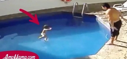 Un hombre que fue filmado arrojando repetidamente a su hijastra en una piscina, fue condenado a 100 años de prisión
