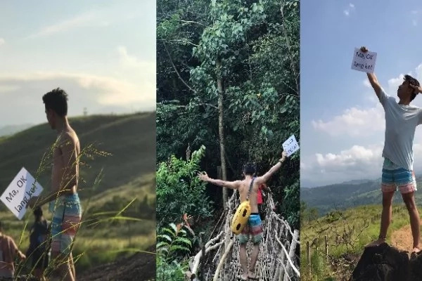 Is His Mom A Paranoid? A Teenager Photograph Himself With A Placard Telling His Mom, 'Ma, Ok Lang Ako!' Is His Mom A Paranoid? A Teenager Photograph Himself With A Placard Telling His Mom, 'Ma, Ok Lang Ako!'