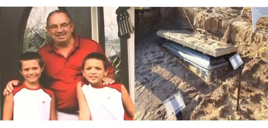 Man’s casket completely exposed a day after it was buried! Find out what happened.! Man’s casket completely exposed a day after it was buried! Find out what happened.!