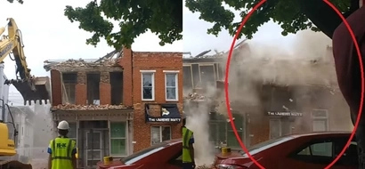 House demolition mistake, watch as next-door building also fell apart in the process