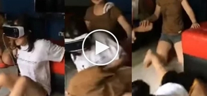This girl is watching VR glasses. Her amazing reaction went viral!
