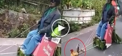 #WalangPuso: This man had his 'cock' pull his cart, what he did is really crazy!