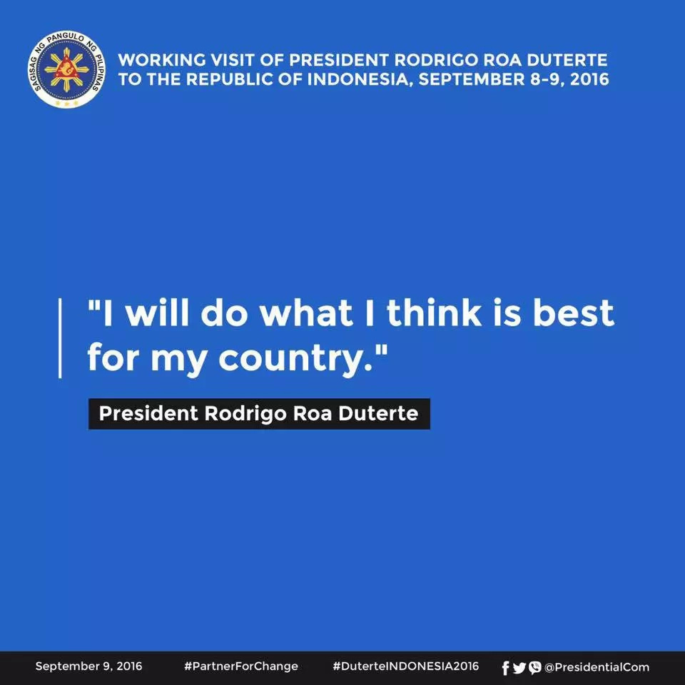 7 memorable lines from Duterte's working visit to Indonesia 7 memorable lines from Duterte's working visit to Indonesia