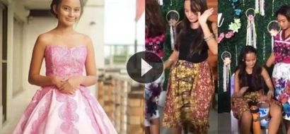 Badjao Girl didn't forget her roots on her 14th birthday as she performed these for her guests!