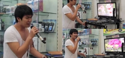 Goosebumps taken to a whole new level! This talented man sings like Celine Dion....shocking!
