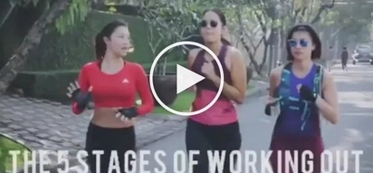 Isabelle Daza creates an accurate and funny video on what really happens when you work-out