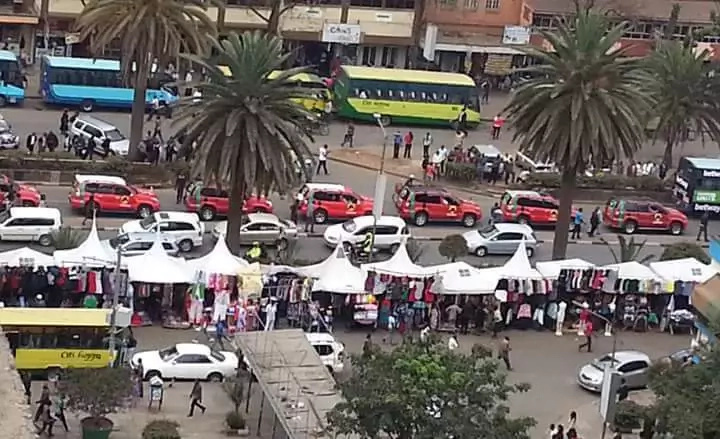 Jubilee Party convoy brings Nairobi to a standstill (photos)