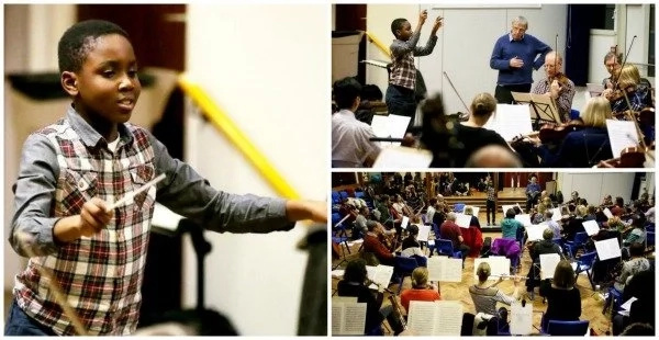 Child prodigy, 11, set to break world record of youngest orchestra conductor (photos, video)