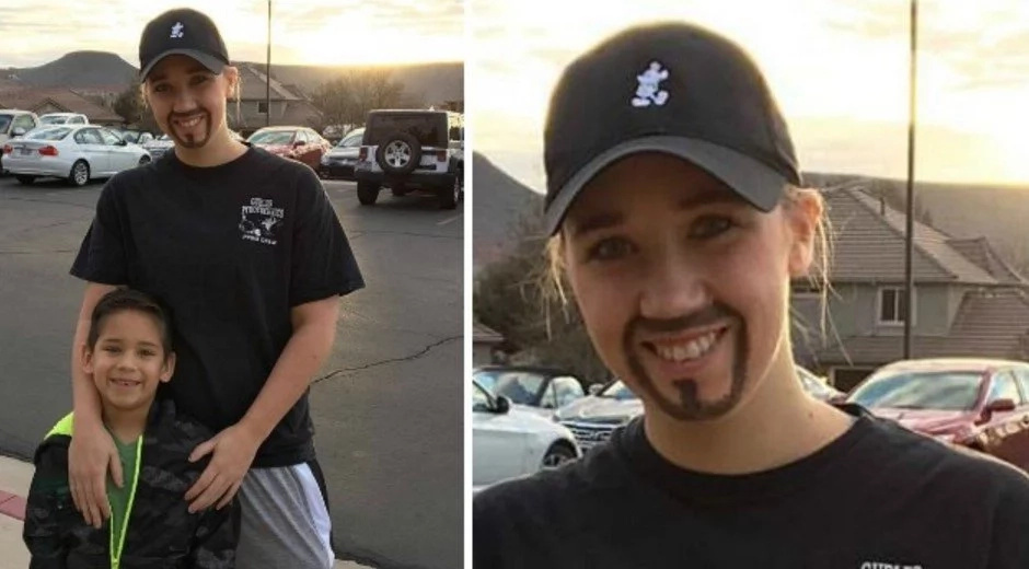 Single mom turns into FATHER for one day to take her son to dad-son event in school (photos) Single mom turns into FATHER for one day to take her son to dad-son event in school (photos)