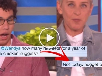 Ellen DeGeneres and Chicken Nugget Boy Are Fighting Over Twitter Record! Who Gonna Win?
