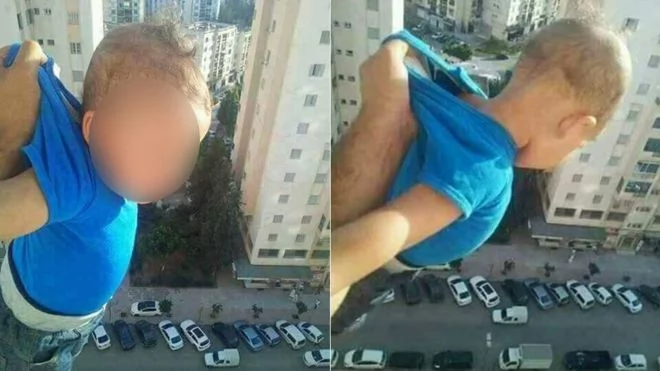 Man jailed for dangling baby from 15th floor window, only wanted to gain “likes” on Facebook Man jailed for dangling baby from 15th floor window, only wanted to gain “likes” on Facebook