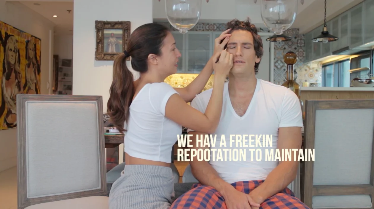 Watch how Solenn got her makeup payback as she transforms husband Nico into a woman! Watch how Solenn got her makeup payback as she transforms husband Nico into a woman!