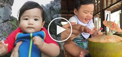 Baby Seve makes the most out of his trip to Siargao in the cutest ways possible