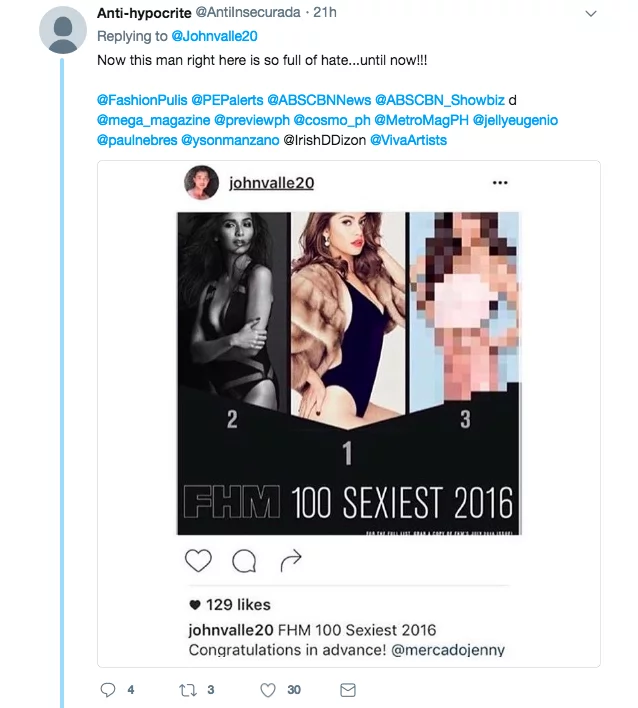 Naghahamon ng fanwars? Hairstylist John Valle's tweet gains backlash from Nadine's fans Naghahamon ng fanwars? Hairstylist John Valle's tweet gains backlash from Nadine's fans