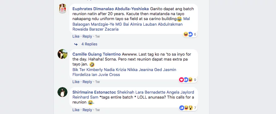 Ang extra nina mommy! High School Batch of '82 reunite in their old school uniform in viral photos Ang extra nina mommy! High School Batch of '82 reunite in their old school uniform in viral photos