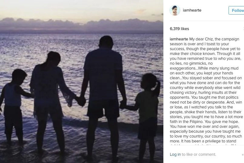 READ: Heart’s emotional message to Chiz READ: Heart’s emotional message to Chiz