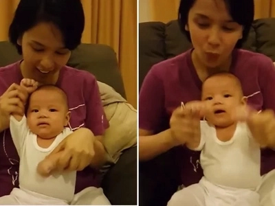 Watch Neri Naig and baby boy Miggy dance to the tune of Justin Timberlake’s “Can’t Stop the Feeling!”
