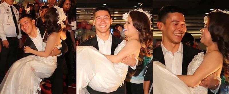WATCH: Enchong sweeps Kiray off of her feet WATCH: Enchong sweeps Kiray off of her feet