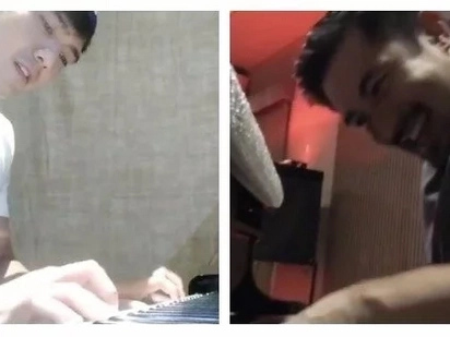 Who played it better? Robi Domingo and Luis Manzano cover 'Out of My League' on the piano
