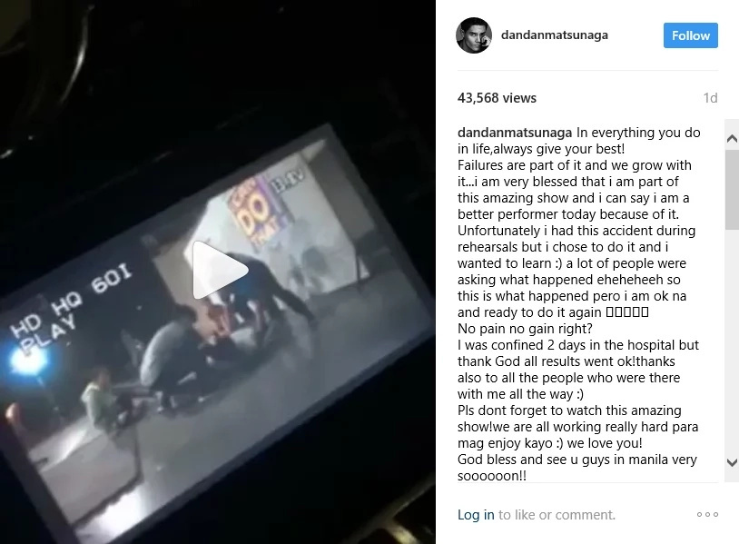 Daniel Matsunaga’s accident video went viral. Daniel Matsunaga’s accident video went viral.
