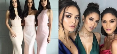 PH crowned beauty queens Pia, Megan, Kylie reunites for Francis Libiran