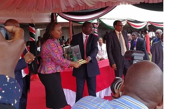 Image result for photos of Waiguru at her swearing in ceremony