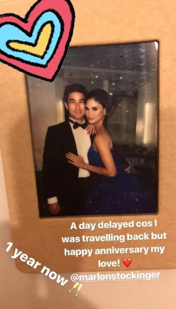 Pia Wurtzbach's Anniversary Message to BF Marlon Stockinger is a day delayed Pia Wurtzbach's Anniversary Message to BF Marlon Stockinger is a day delayed