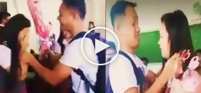 Pinoy dad surprises daughter at school with flowers after finding out that nobody asked her out on Valentine's Day