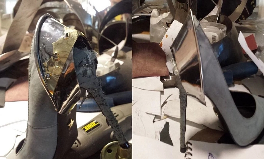 Heels chewed on by dog get a total makeover Heels chewed on by dog get a total makeover