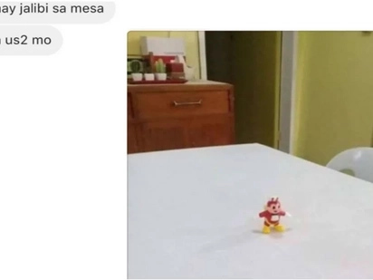 His sister told him there's Jollibee on the table, but instead he found this