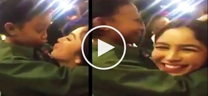 Watch Julia Barretto surprise Awra Briguela with a kiss on the lips during her birthday party!