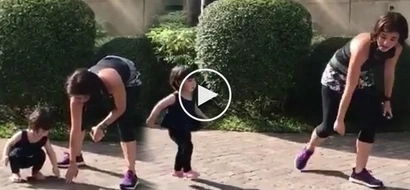 Ninang Anne Curtis patiently shows Scarlet Snow how to run in this adorable video