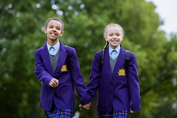 They look forward to starting secondary school. Photo: SWNS