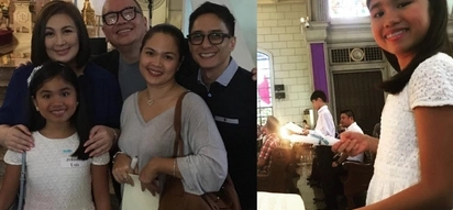 Para kay bff Juday! Megastar Sharon Cuneta attends Yohan Agoncillo's confirmation in Catholic Church