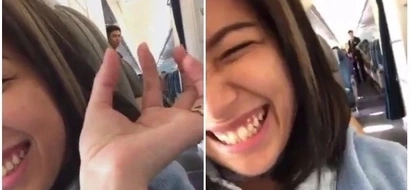 VIRAL: Watch this video of a female passenger who found the guy version of the viral pretty Flight Attendant and recorded him on video!