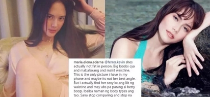 Grabe makasalita! Ellen Adarna defends Jessy Mendiola from body shaming troll
