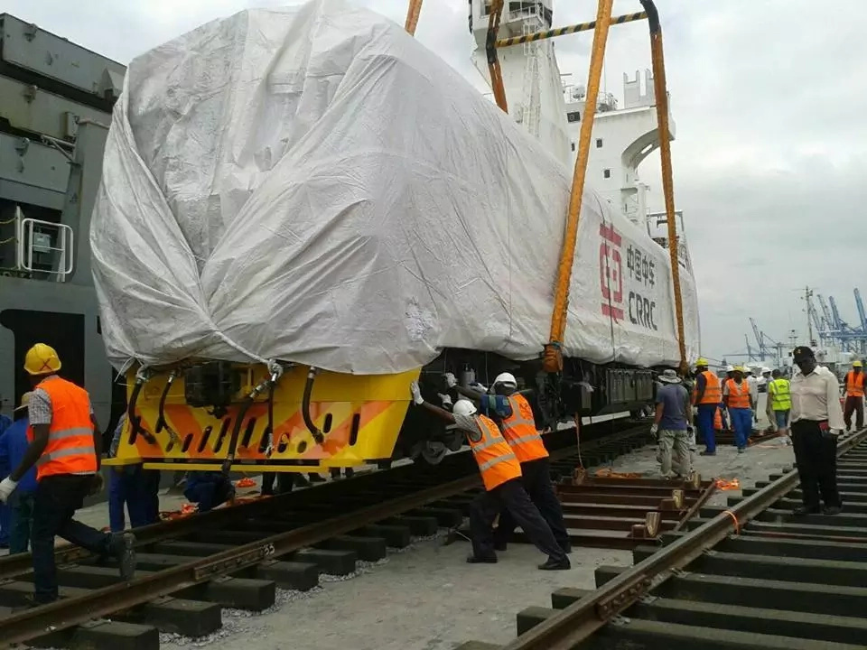 Forget what you had seen before,these are Kenya's SLEEK SGR trains which just arrived from China