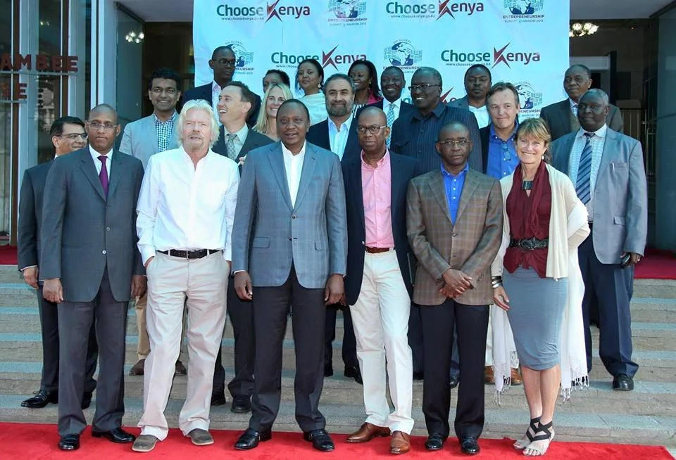 Uhuru Meets Virgin CEO Richard Branson Who Praises Kenya's Investment Potential