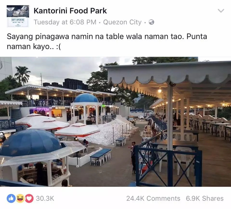 Food park’s getting lesser customers, witty admin gets everyone’s attention! Food park’s getting lesser customers, witty admin gets everyone’s attention!