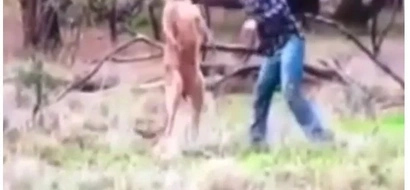 Australian Punches Kangaroo In The Jaw To Save His Dog