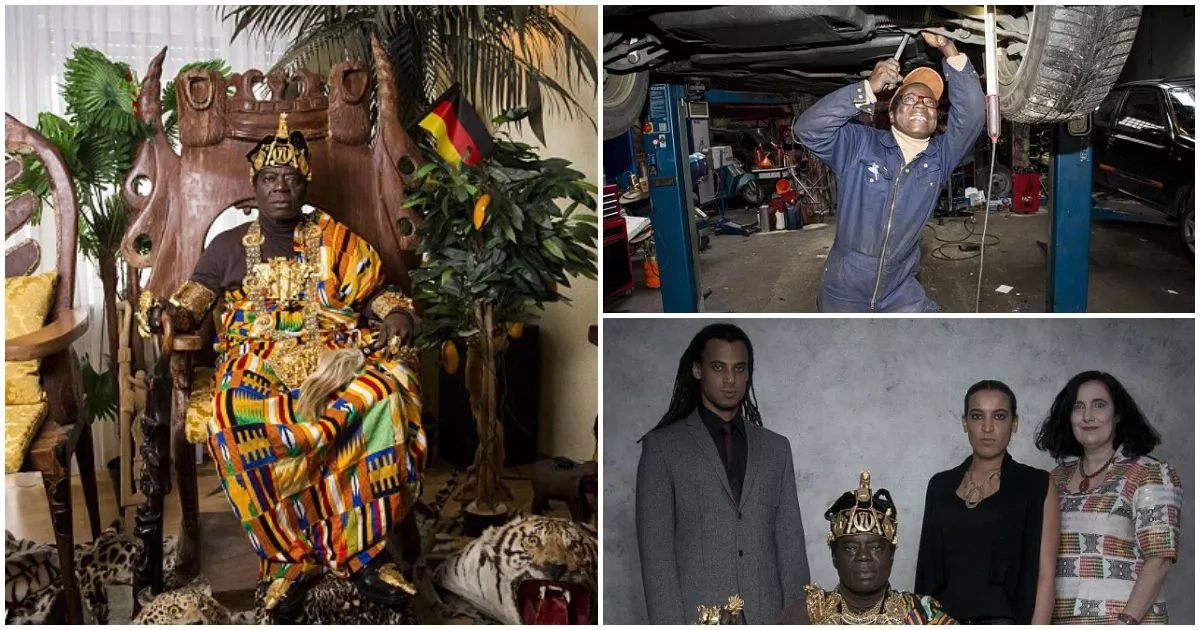 Meet popular African King who is a mechanic in Europe, rules via Skype (photos,video)