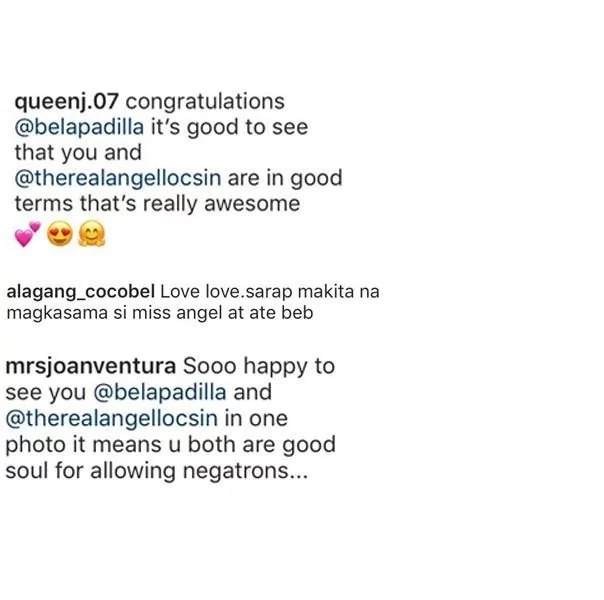 Hindi nasira ang pagkakaibigan! Angel Locsin and Bela Padilla were spotted hanging out together at dinner party Hindi nasira ang pagkakaibigan! Angel Locsin and Bela Padilla were spotted hanging out together at dinner party