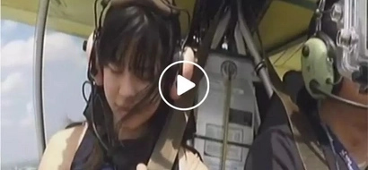 PBB housemate Kisses falls asleep while riding an ultralight plane and hilariously panics upon waking up in mid air